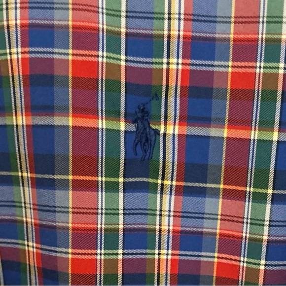 Polo Ralph Lauren Blue Plaid Shirt XL - Picture 4 of 7